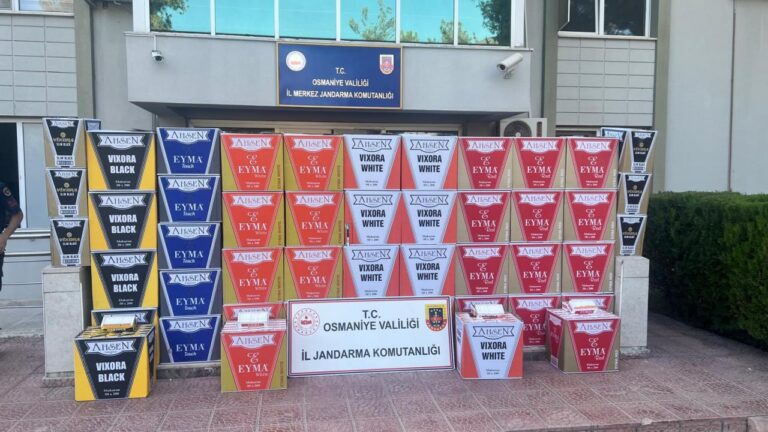 Osmaniye'de 2 milyon 500 bin makaron ele geçirildi